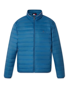 Пуховик с молнией и нашивкой с логотипом, Sapphire Blue C3J Tommy hilfiger