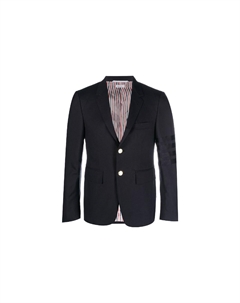 Четырехпуговичный приталенный блейзер, Marine Blue Thom browne