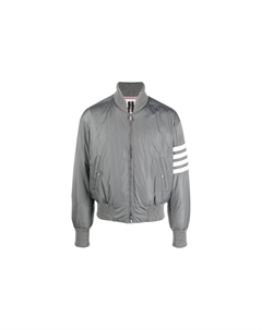 Полосатая бомбер-куртка на молнии с четырьмя полосами, Gray Thom browne