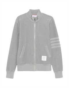 Четырехполосный худи на молнии, Light Gray Thom browne