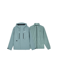 Теплый ветровка Мужской Свинцово-зеленый, Lead Green/037B Skechers