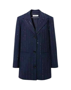 Деловой костюм женский темно-синий, Navy Blue Self-portrait