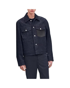 HERMES Куртка джинсовая мужская морская синяя, Marine Blue Hermès