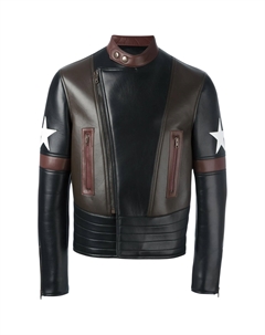 Звездная кожаная куртка байкера, Black Givenchy