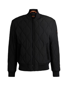 Стеганая бомбер-куртка, Black Hugo boss
