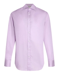 Рубашка с длинными рукавами на пуговицах, розовый Brunello cucinelli