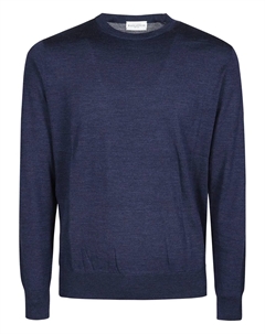 Шерстяной свитер с круглым вырезом, синий Ballantyne
