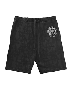 Шорты с монограммой и логотипом в виде подковы, черный Chrome hearts