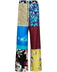 Брюки Regenerated в стиле колор-блок, синий Marine serre