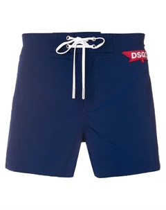 Шорты для плавания с фирменной нашивкой, синий Dsquared2