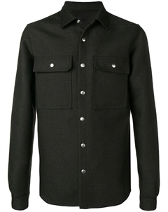 Рубашка с заостренным воротником 'Outer', черный Rick owens