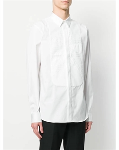 Рубашка с потайной планкой на пуговицах, белый Givenchy