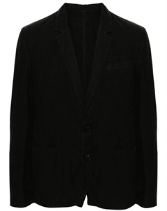 Однобортный льняной пиджак Viks, черный Zadig&voltaire