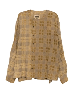 Топ в клетку, коричневый Uma wang