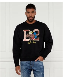 Толстовка Relaxed fit, черный Dsquared2