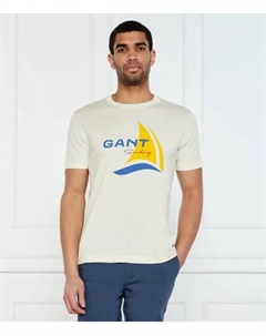 Футболка Regular fit, белый Gant