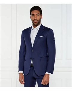 Элегантный шерстяной жакет herby-str12 Slim fit, синий Joop