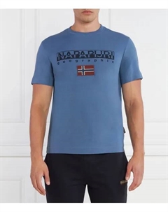 Футболка с-аяс Regular fit, синий Napapijri