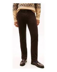 Вельветовые брюки-чинос Denton Straight fit, коричневый Tommy hilfiger