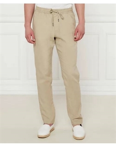 Льняные брюки-чинос Harlem Relaxed fit, бежевый Tommy hilfiger
