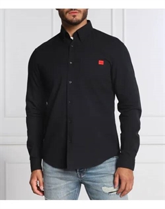 Рубашка Slim fit, черный Hugo