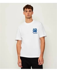 Футболка Dartox Relaxed fit, белый Hugo