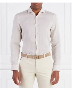 Льняная рубашка Slim fit, бежевый Joop