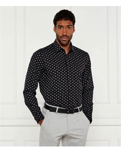 Рубашка Валерио Modern fit, черный Hugo