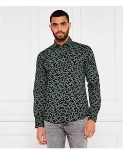 Рубашка Hermo Slim fit, черный Hugo