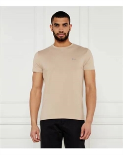 Футболка Slim fit, бежевый Gant