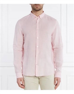 Льняная рубашка S-liam Regular fit, розовый Boss