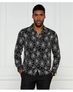 Рубашка Эмеро Relaxed fit, черный Hugo