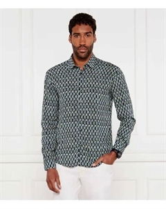 Рубашка Hermo Slim fit, черный Hugo