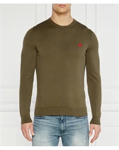 Свитер Сан-Кассиус Regular fit, зеленый Hugo