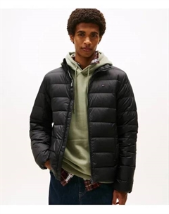 Пуховик Regular fit, черный Tommy jeans