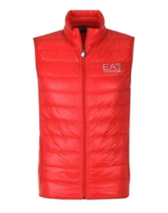 Пуховик без рукавов Regular fit, красный Ea7