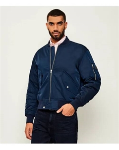 Бомбер Relaxed fit, синий Tommy hilfiger