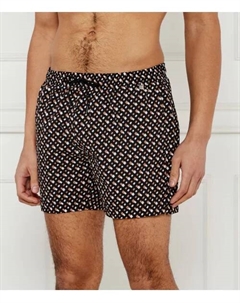 Новые шорты для плавания Manu Regular fit, черный Boss