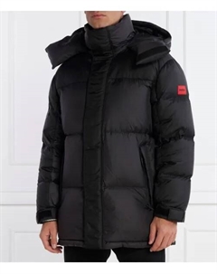 Пуховик Melmus Regular fit, черный Hugo