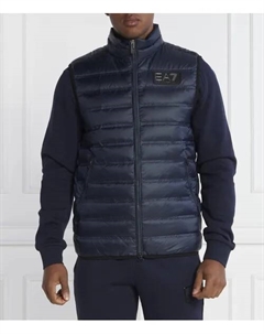Пуховик без рукавов Regular fit, синий Ea7