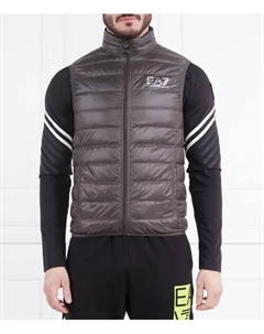 Пуховик без рукавов Regular fit, серый Ea7