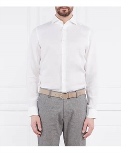 Льняная рубашка Slim fit, белый Joop