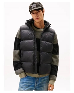 Пуховик без рукавов Regular fit, черный Tommy jeans