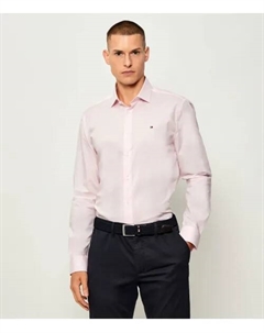 Рубашка Slim fit, розовый Tommy hilfiger