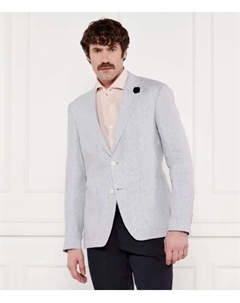 Элегантный льняной жакет hoverest12 Slim fit, синий Joop