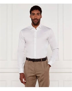 Рубашка Эмерсона Slim fit, белый Hugo