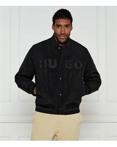 Бомбер bozo2511 Loose fit, черный Hugo