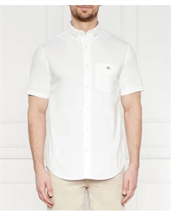 Обычная поплиновая рубашка Regular fit, белый Gant