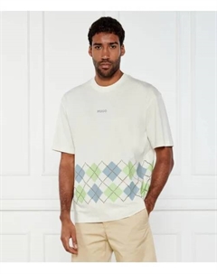 Футболка дулапо Oversize fit, белый Hugo