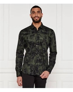 Рубашка Hermo Slim fit, зеленый Hugo